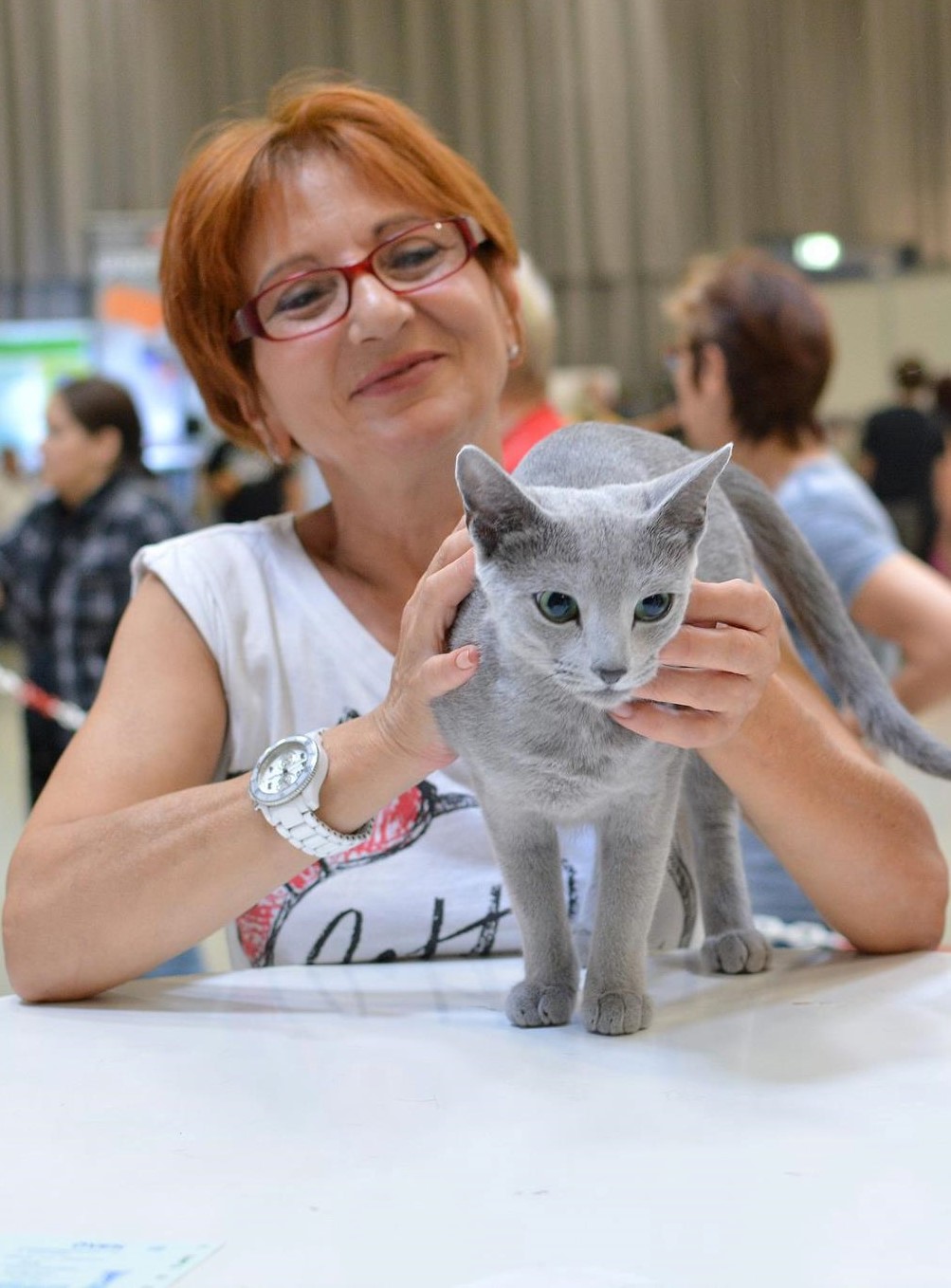 Ioana Negulescu mit Katze.